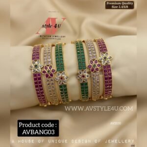 Diamond Finish CZ Bangles