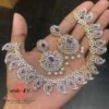 CZ Diamond Mango Necklace Set