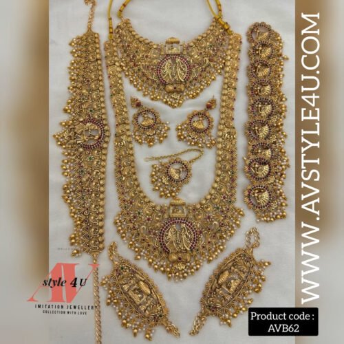 NON IDOL OR NO GOD DESIGN BRIDAL JEWELLERY AVB62-2250 Elegant Bridal Jewellery