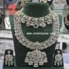 CZ Diamond Finish Choker & Haram Set