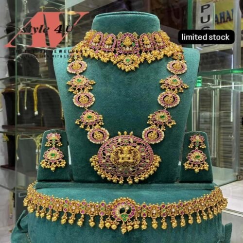 premium quality semi bridal jewellery Jadau Kundan Semi Bridal Jewellery