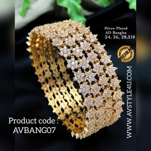 CZ Matte Star Bangles