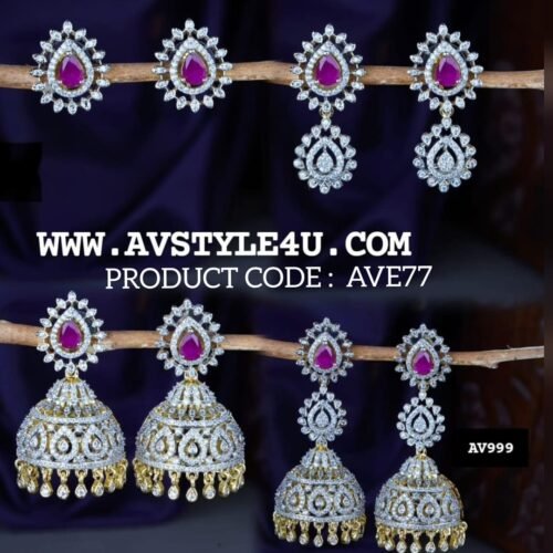 EARRING AVE77-999 4-in-1 CZ Earrings Collection