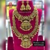 Lakshmi Green and Gold Beads Necklace And Haram Combo Jewellery