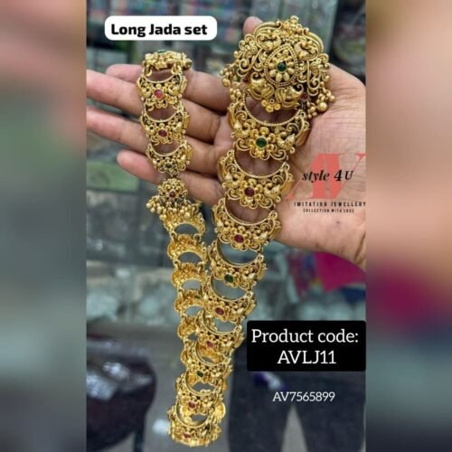 Elegant Long Jada With No idol or gold design Jewellery