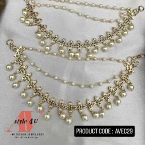 Elegant 3-Layer Ear Chain Jewellery