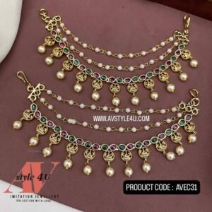 Elegant 3-Layer Ear Chain Jewellery