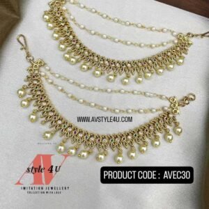 Elegant 3-Layer Ear Chain Jewellery