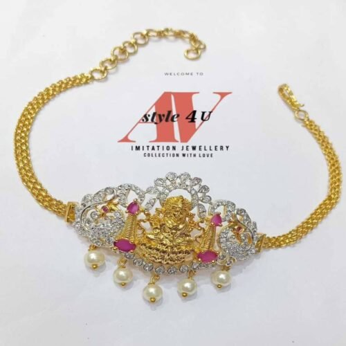 Silver and Gold Mixed CZ Small Choker