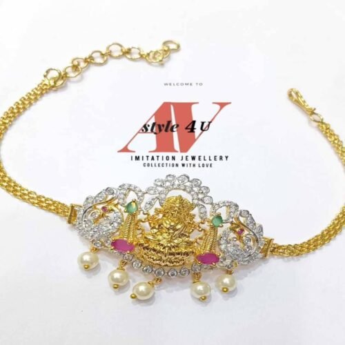 Silver and Gold Mixed CZ Small Choker