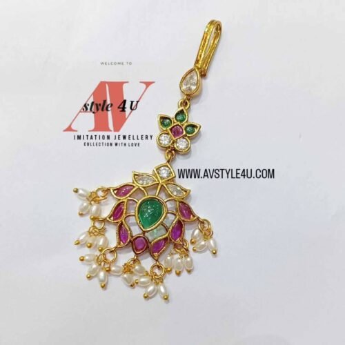 TIKKA PRODUCT CODE AVT72-499 (3) CZ Kemp Maang Tikka Jewellery