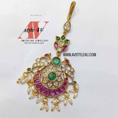 TIKKA PRODUCT CODE AVT72-499 CZ Kemp Maang Tikka Jewellery