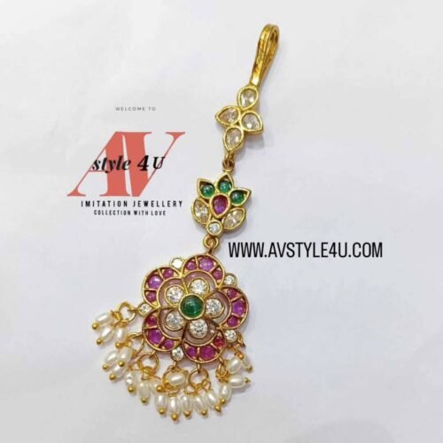 TIKKA PRODUCT CODE AVT72-499 (6) CZ Kemp Maang Tikka Jewellery