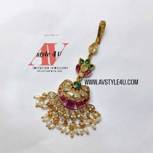 TIKKA PRODUCT CODE AVT72-499 (8) CZ Kemp Maang Tikka Jewellery