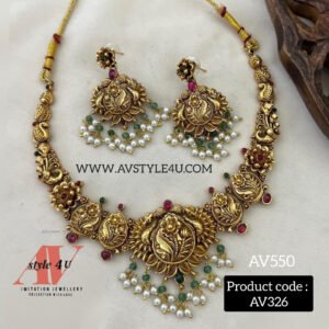 Lakshmi Pearls Matte-Necklace