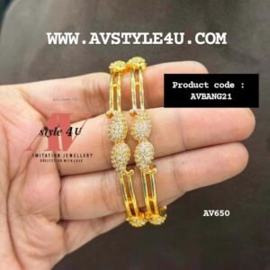 CZ  Premium Quality Simple Bangles with no idol design