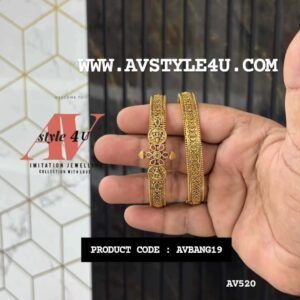 CZ Premium Quality Simple Bangles with no idol design