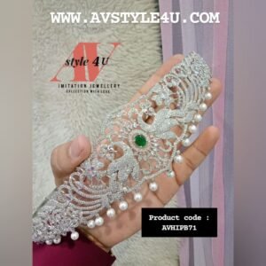 CZ Big Size Silver Hipbelt Jewellery
