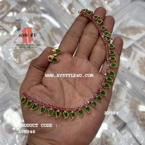 CZ Kerala Model Necklace