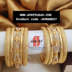CZ Micro-Plated Bangles Set