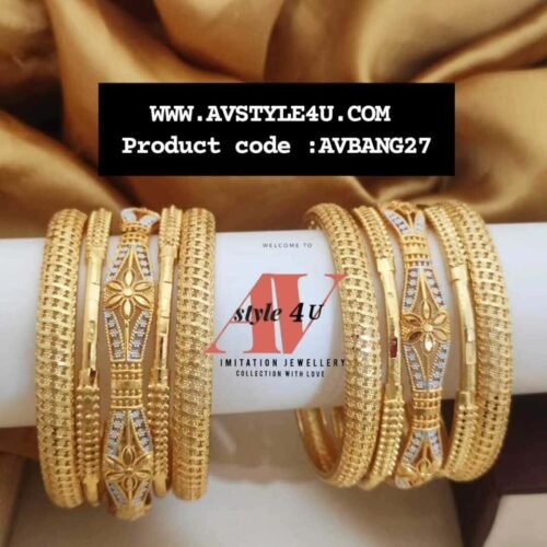 CZ Micro-Plated Bangles Set