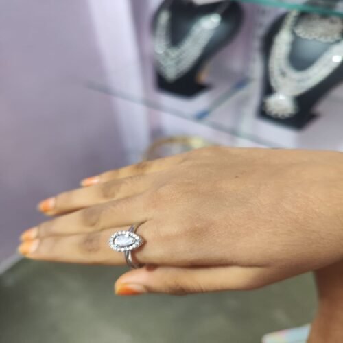 CZ Stones Silver Finger Ring