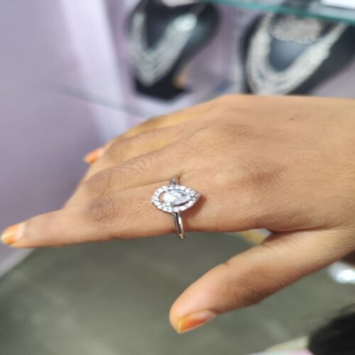 CZ Stones Silver Finger Ring