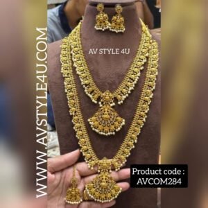 Lakshmi Kasula Peru Gutta Pusala Combo Jewellery
