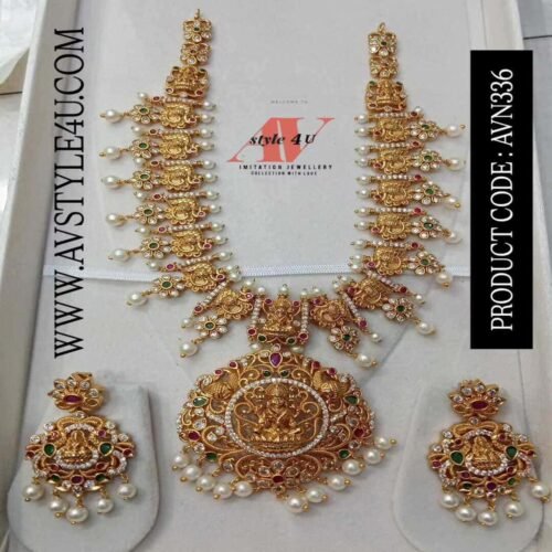 Premium-Quality Nakshi Gutta Pusala Necklace