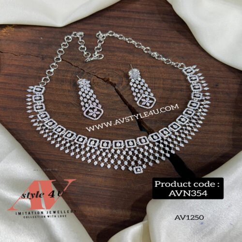 CZ Silver Necklace