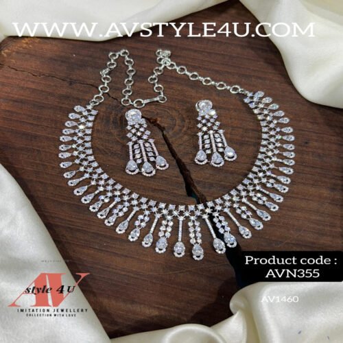 CZ Silver Necklace