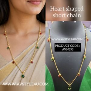 Heart-Shaped Short Chain Jewellery