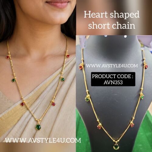Heart-Shaped Short Chain Jewellery