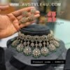 CZ Bridal Choker PRODUCT CODEAVN372 2500-GREEN CZ Bridal Choker
