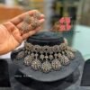 CZ Bridal Choker PRODUCT CODEAVN372 2500-NAVY BLUE CZ Bridal Choker