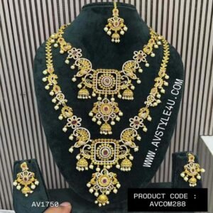 CZ Bridal Necklace & Haram Combo