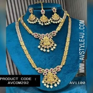 CZ Bridal Necklace & Haram Combo