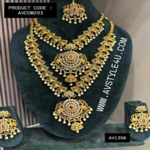CZ Bridal Necklace & Haram Combo