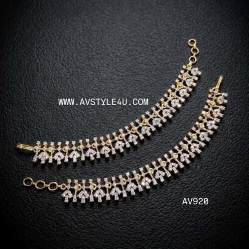CZ Diamond Finish Earchians PRODUCTCODEAVEC32-920 CZ-Diamond-Finish Earchains