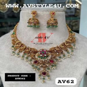 Elegant Lakshmi Necklace Set