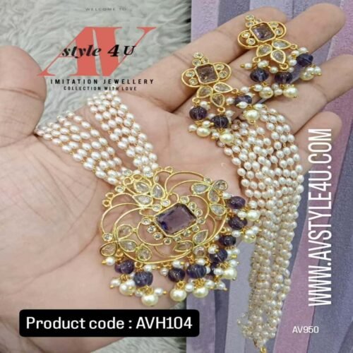 Pearls Pagadala Haram with Big Pendant
