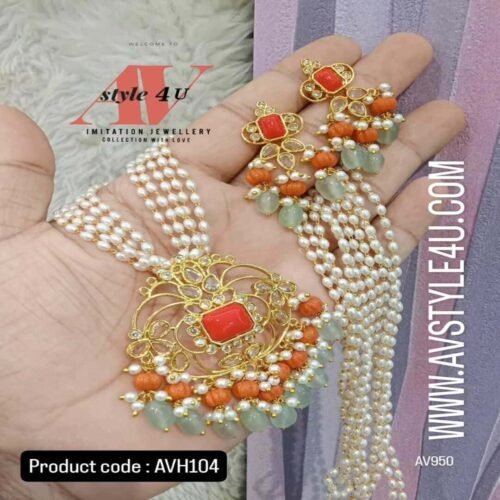 Pearls Pagadala Haram with Big Pendant