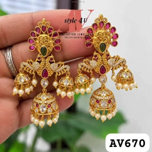 Premium-Quality AD Earrings