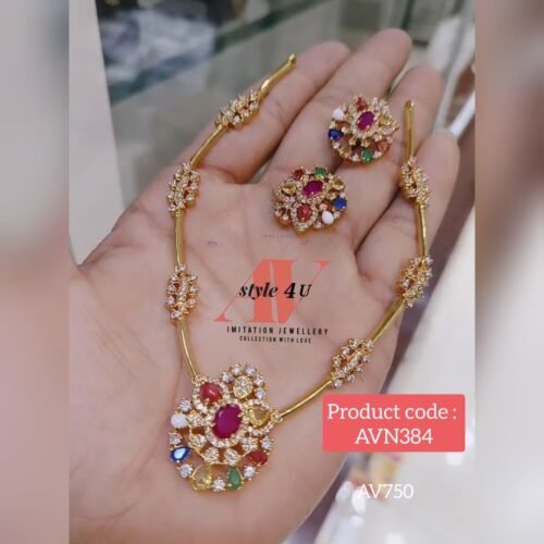 Multi-Colour Kanti Model Necklace